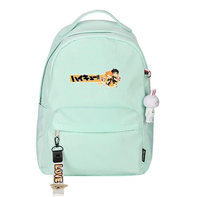 Haikyuu Backpack !! HS0911 Pastel Green Official HAIKYU SHOP Merch